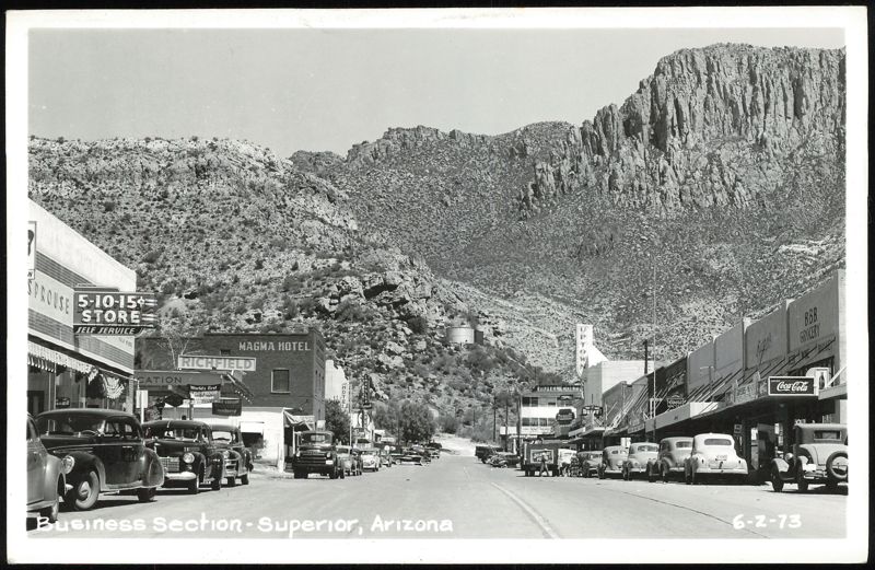 Business Section of Superior, Arizona