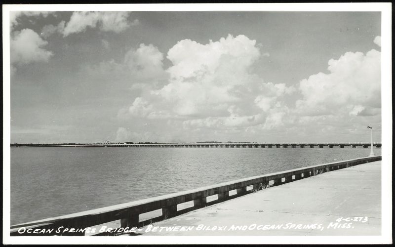 Ocean Springs Bridge Between Biloxi and Ocean Springs Mississippi