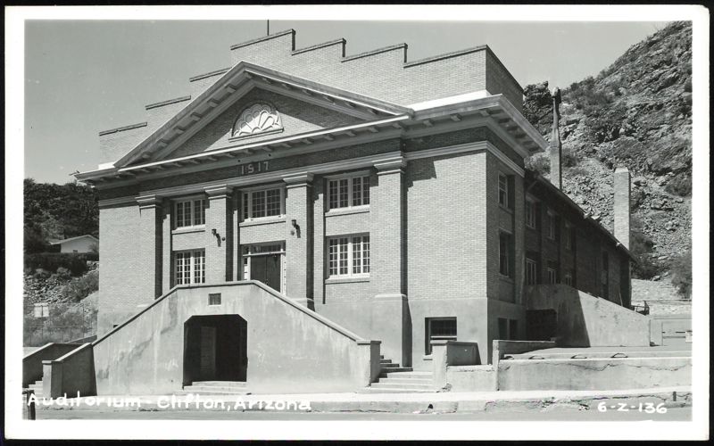Auditorium Building in Clifton, Arizona