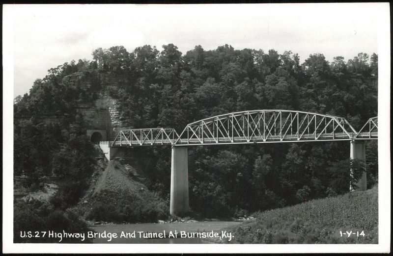 U.S. 27 Highway Bridge and Tunnel at Burnside Kentucky