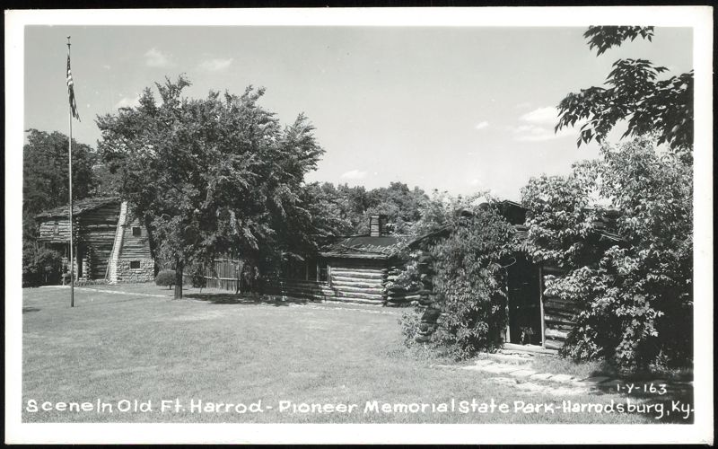 Log Cabins at Old Fort Harrod State Park Harrodsburg Kentucky