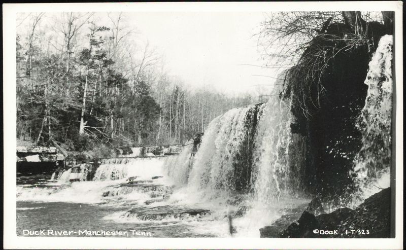 Waterfall on the Duck River in Manchester, Tennessee