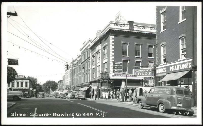 Street Scene with Pearson's Drugs in Bowling Green