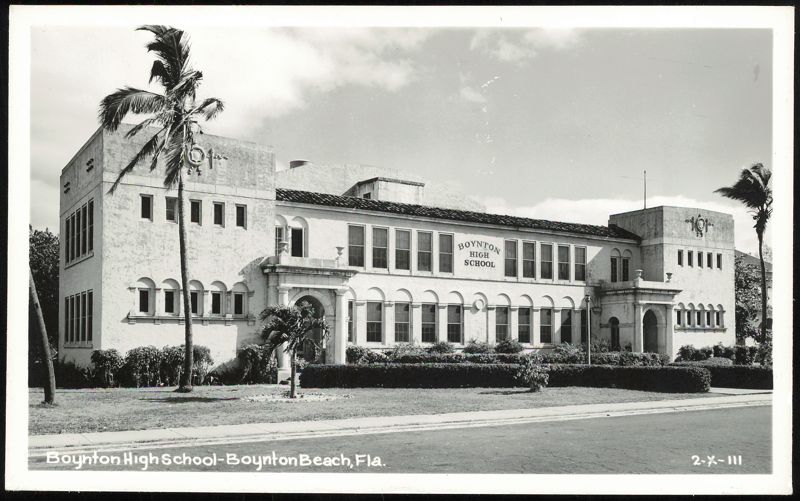 Boynton High School Building in Boynton Beach, Florida