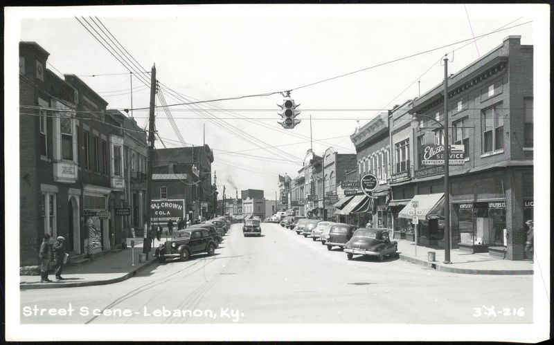 Street Scene in Downtown Lebanon, Kentucky