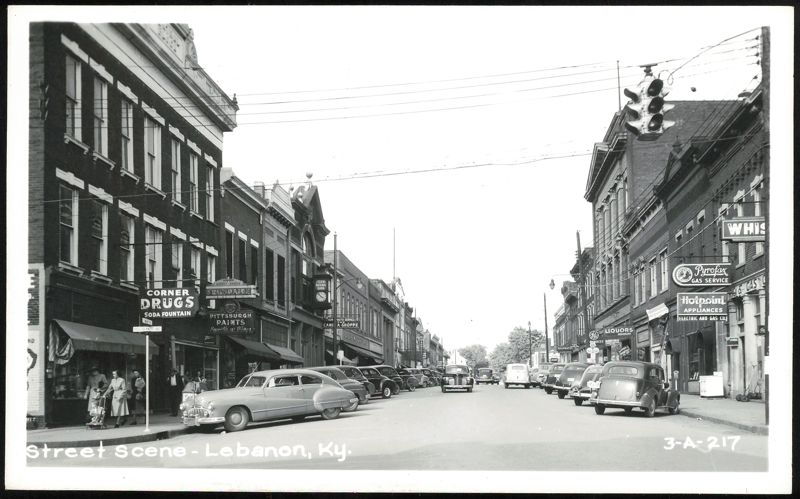 Street Scene in Downtown Lebanon, Kentucky