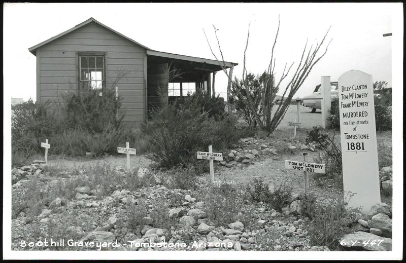 Boothill Graveyard Graves of Clanton and McLowery Tombstone Arizona