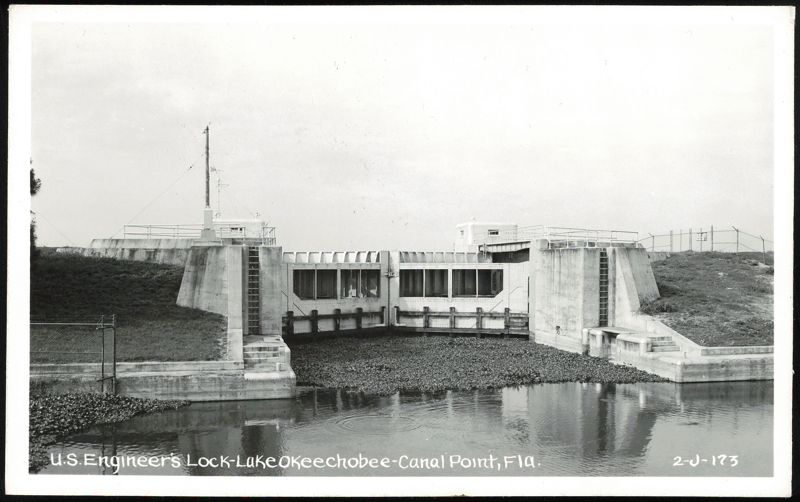 U.S. Engineer's Lock at Lake Okeechobee Canal Point Florida