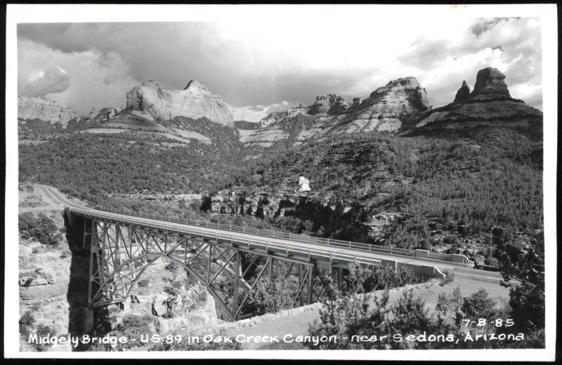 Midgely Bridge, US 89 in Oak Creek Canyon Sedona Arizona