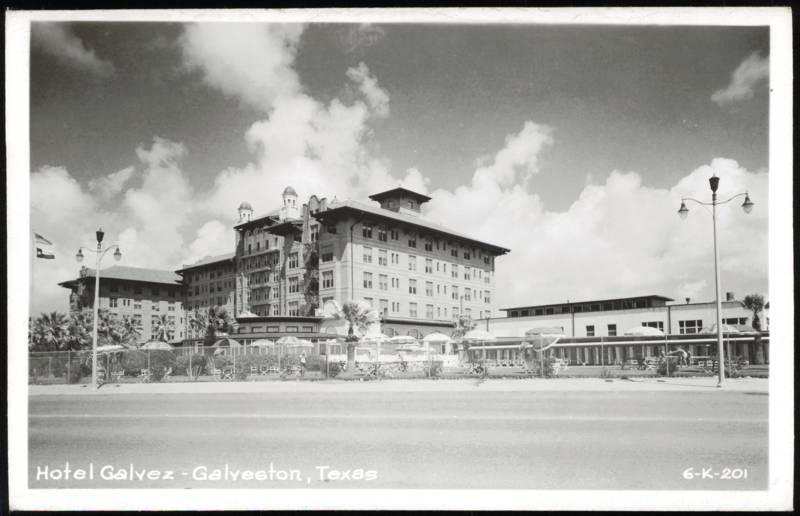 Hotel Galvez Exterior and Grounds Galveston Texas