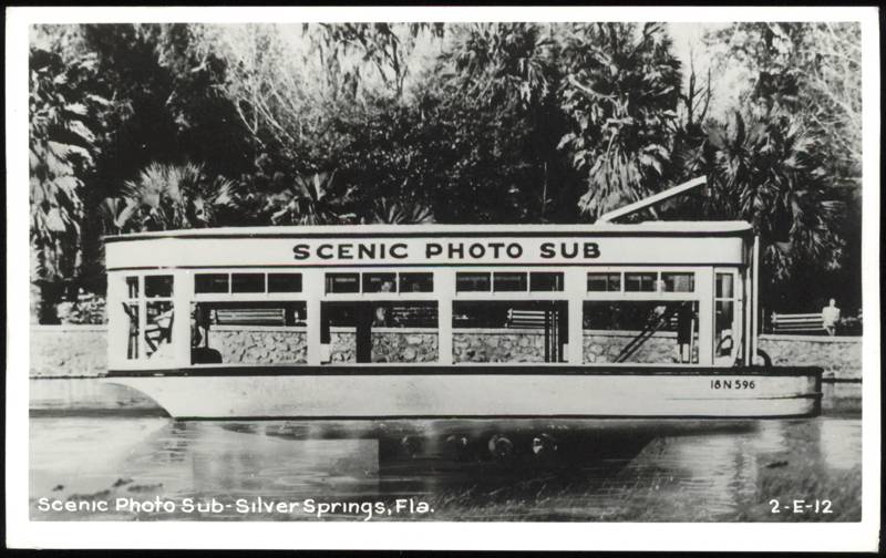 Scenic Photo Sub Tour Boat at Silver Springs Florida