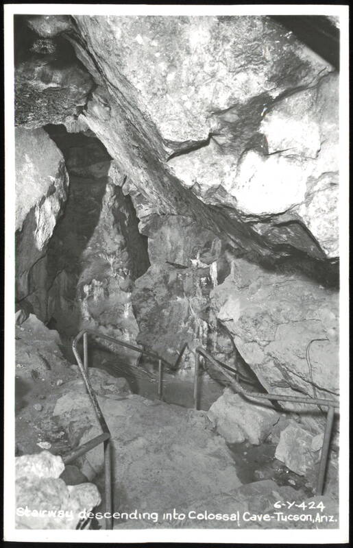 Stairway Descending into Colossal Cave Tucson Arizona