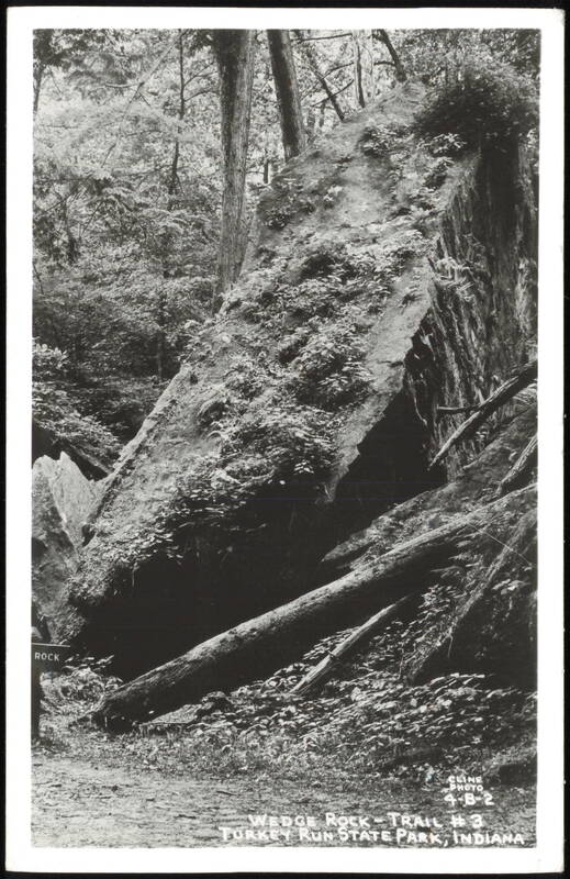 Wedge Rock, Trail #3, Turkey Run State Park Indiana