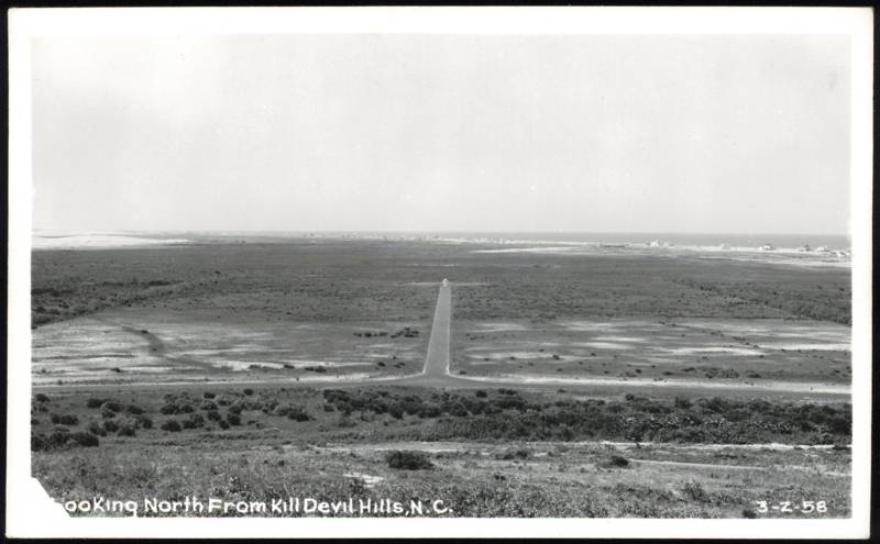 Looking North from Kill Devil Hills North Carolina
