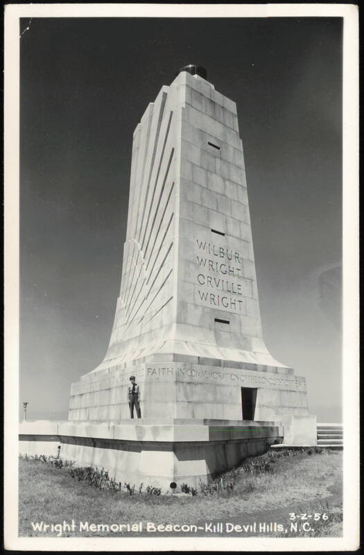 Wright Memorial Beacon Monument with Guard Kill Devil Hills North Carolina