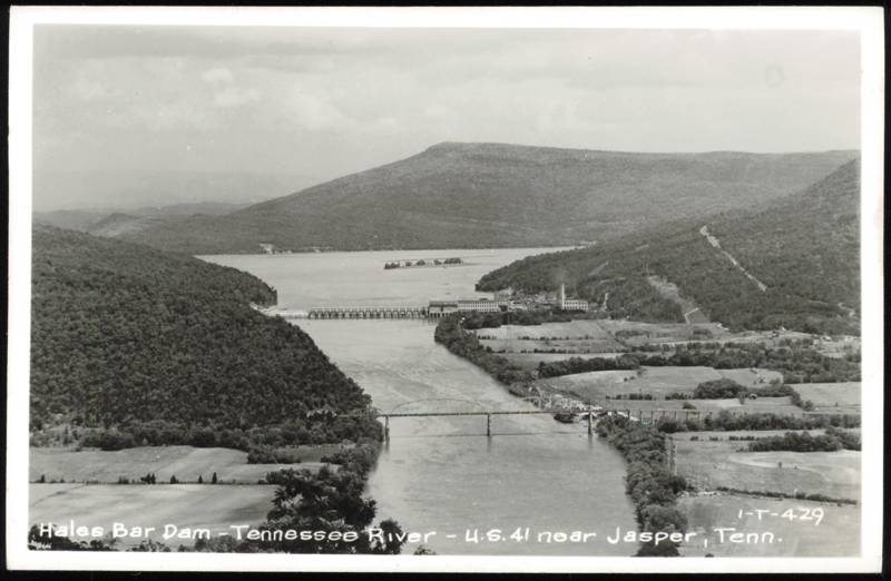 Hales Bar Dam on Tennessee River from U.S. 41 Jasper