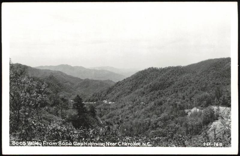 Soco Valley from Soco Gap Highway Cherokee North Carolina