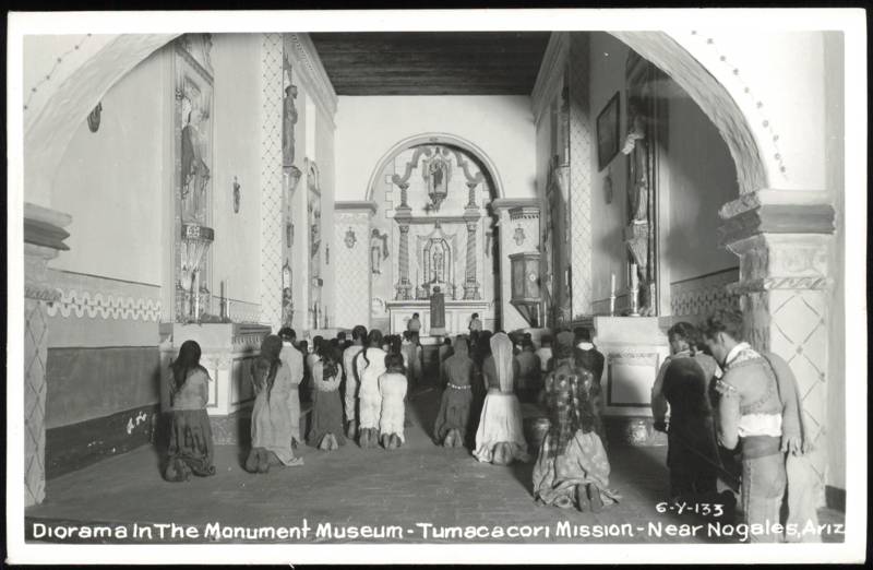Diorama in the Monument Museum, Tumacacori Mission Nogales Arizona