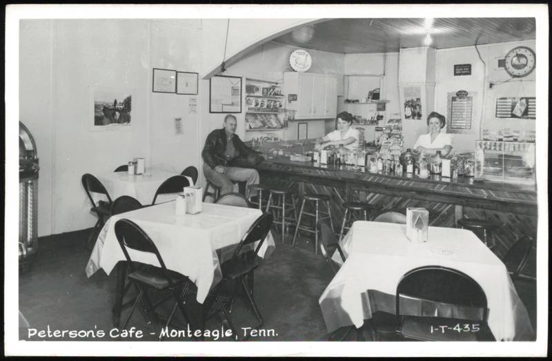 Peterson's Cafe Interior Diner Scene Monteagle Tennessee