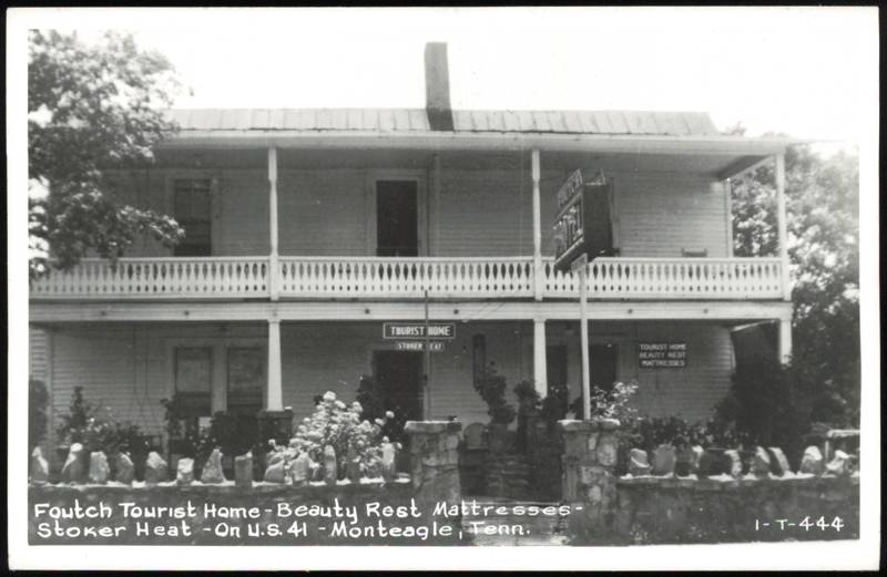 Foutch Tourist Home on U.S. 41 with Two-Story Porch Monteagle Tennessee