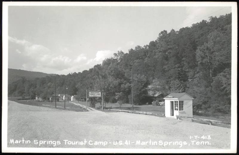 Martin Springs Tourist Camp on U.S. 41 Tennessee
