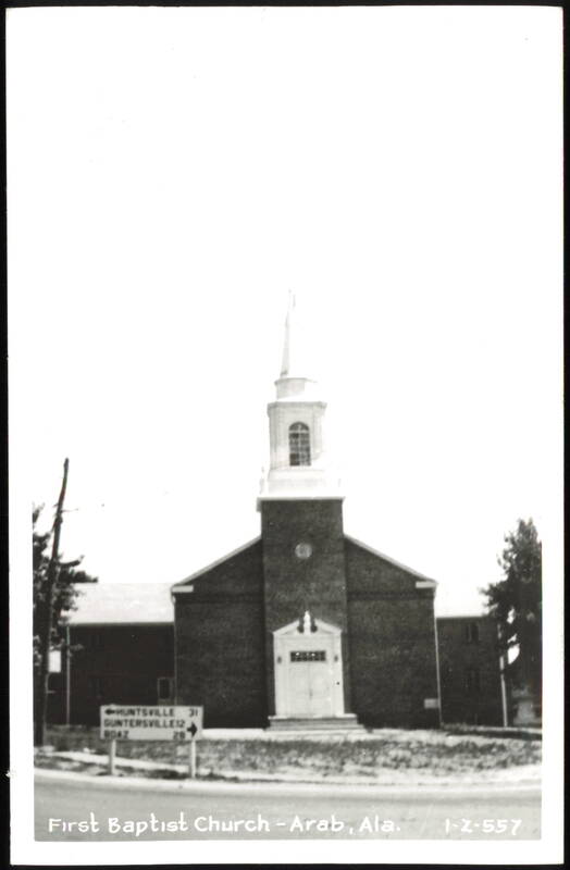 First Baptist Church with Steeple Arab Alabama