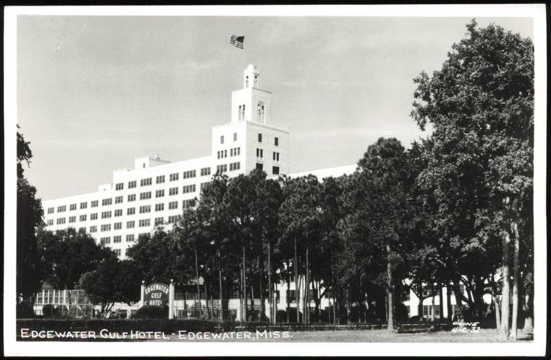 Edgewater Gulf Hotel Exterior and Grounds Biloxi Mississippi
