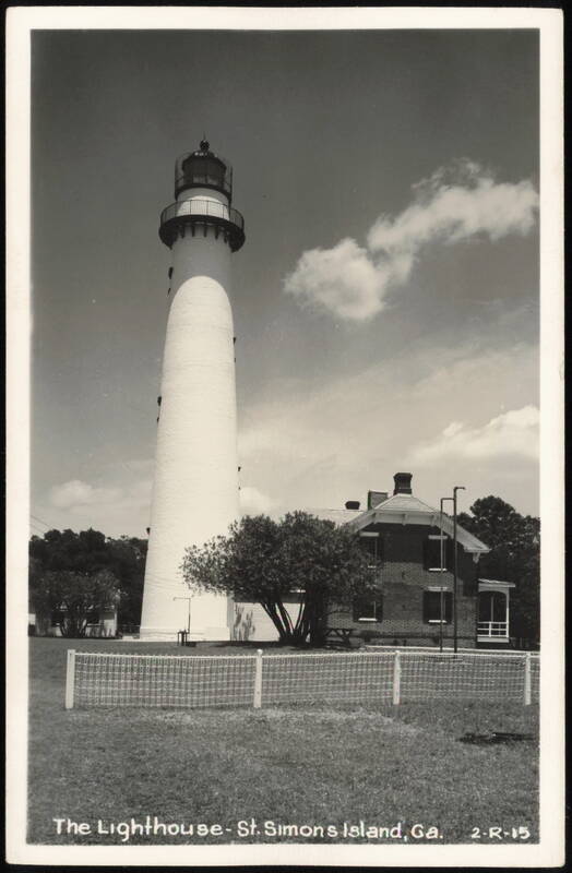 The Lighthouse and Brick Keeper's Residence Saint Simons Georgia