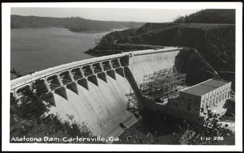 Allatoona Dam and Powerhouse Overview Cartersville Georgia