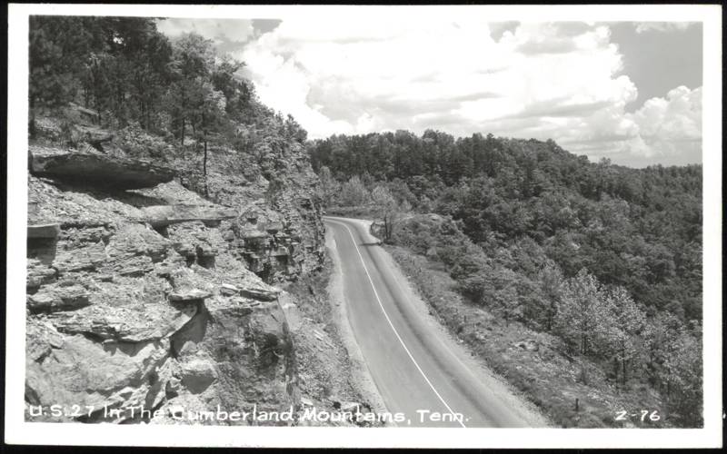 US 27 Highway in the Cumberland Mountains Tennessee