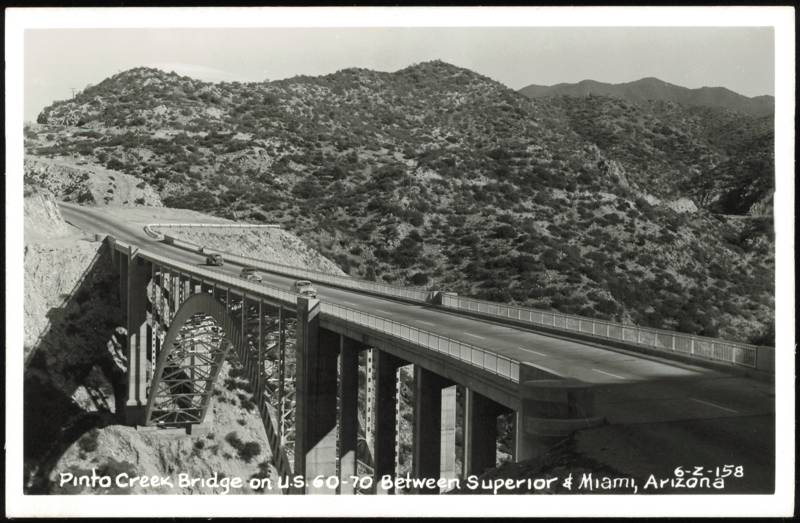 Pinto Creek Bridge on U.S. 60-70 Between Superior & Miami Arizona