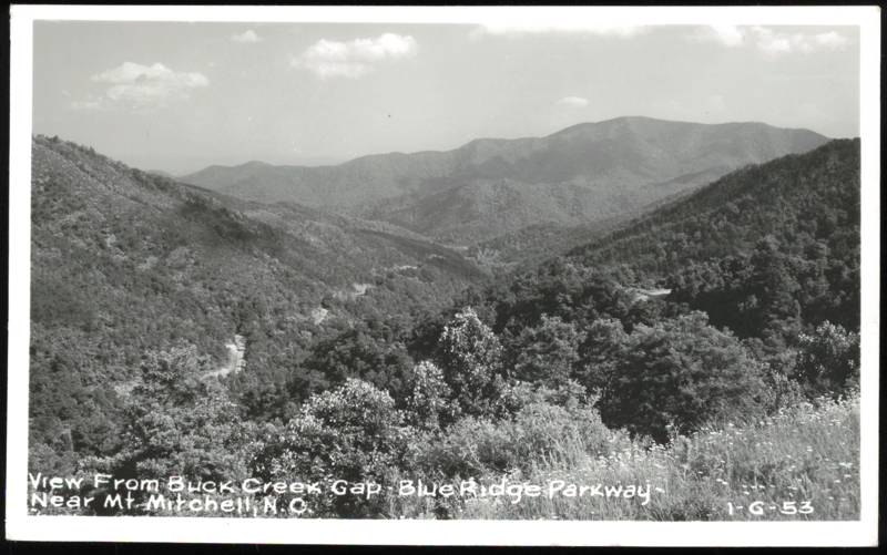 Buck Creek Gap Blue Ridge Parkway Near Mt. Mitchell North Carolina