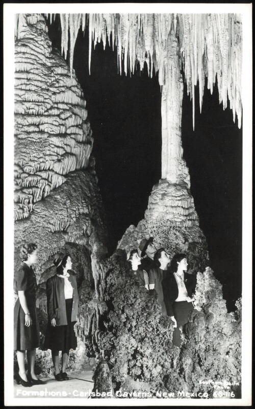 Cave Formations at Carlsbad Caverns New Mexico