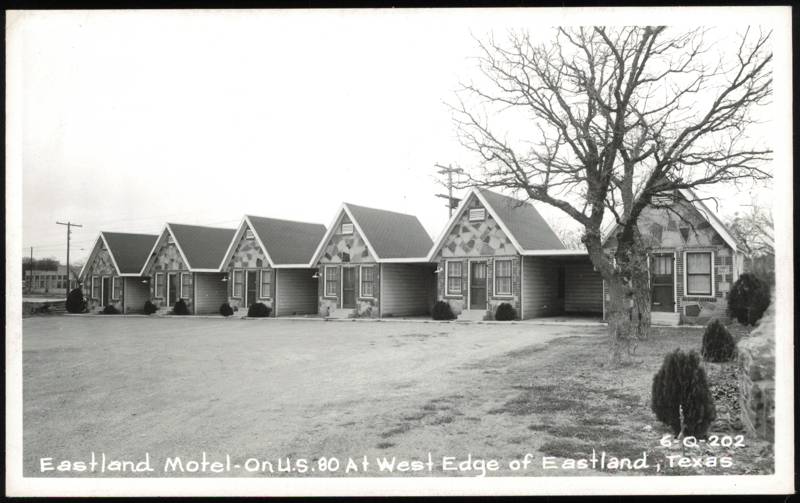 Eastland Motel on U.S. 80 Cabins Texas