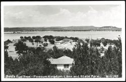 Bird's Eye View of Possum Kingdom Lake and State Park Postcard