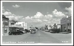 Street Scene in Safford, Arizona Postcard