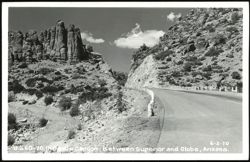 U.S. 60-70 in Devils Canyon Between Superior and Globe Postcard