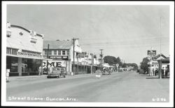 Street Scene in Duncan, Arizona Postcard