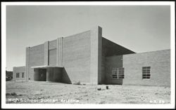 High School Building in Duncan, Arizona Postcard