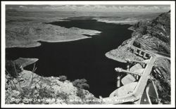 Coolidge Dam and San Carlos Lake, U.S. 70 Postcard