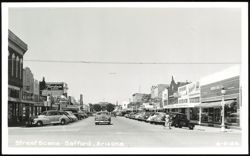 Street Scene in Safford, Arizona Postcard