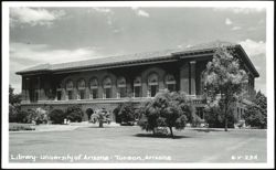 Library Building at the University of Arizona Postcard