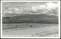 Gila Mountains View from Safford, Arizona Postcard