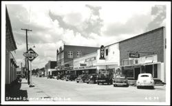 Street Scene in Arcadia, Louisiana Postcard