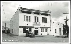 City Hall Building in Arcadia, Louisiana Postcard