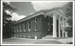 Methodist Church in Arcadia, Louisiana Postcard