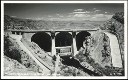 Coolidge Dam and Powerhouse, U.S. 70 Postcard