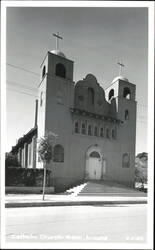 Catholic Church in Miami, Arizona Postcard
