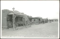 Main Street at Old Tucson, Arizona Postcard