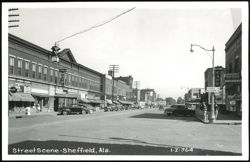 Street Scene with Tvala Hotel and Victory Cafe Postcard